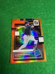 2022 Panini Donruss Orange Holo Rated Rookie #34 Wander Franco RAYS